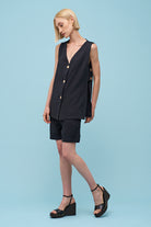 Women's Woven Sleeveless Jacket
