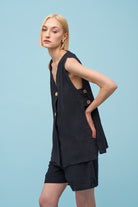 Women's Woven Sleeveless Jacket